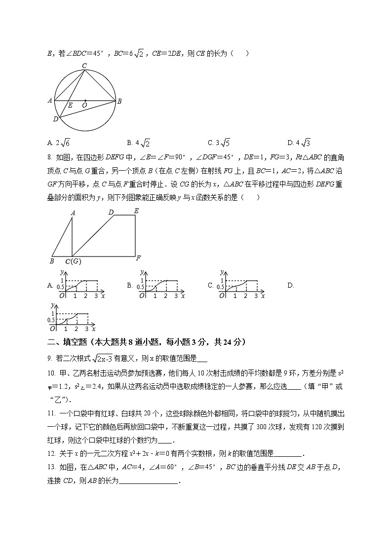 2021年辽宁省锦州市中考真题数学试卷(原卷版)第2页