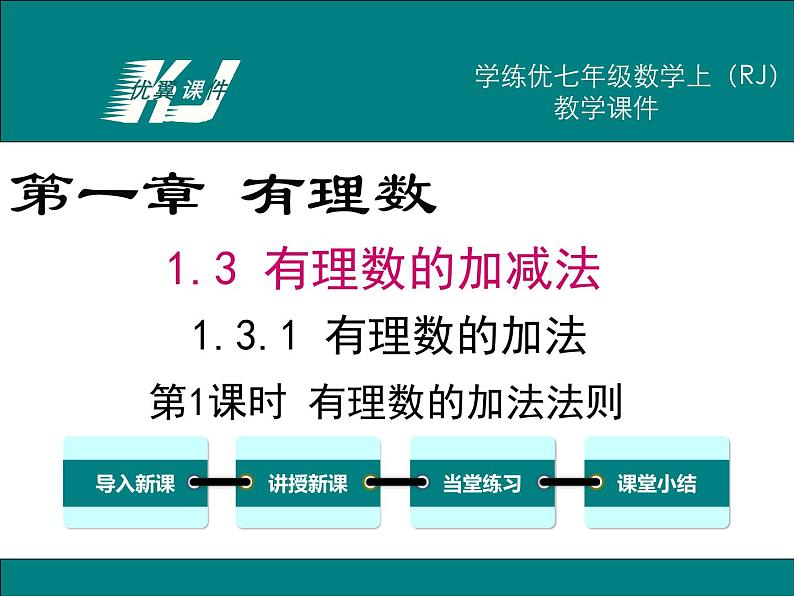 1.3.1 第1课时 有理数的加法法则课件PPT第1页