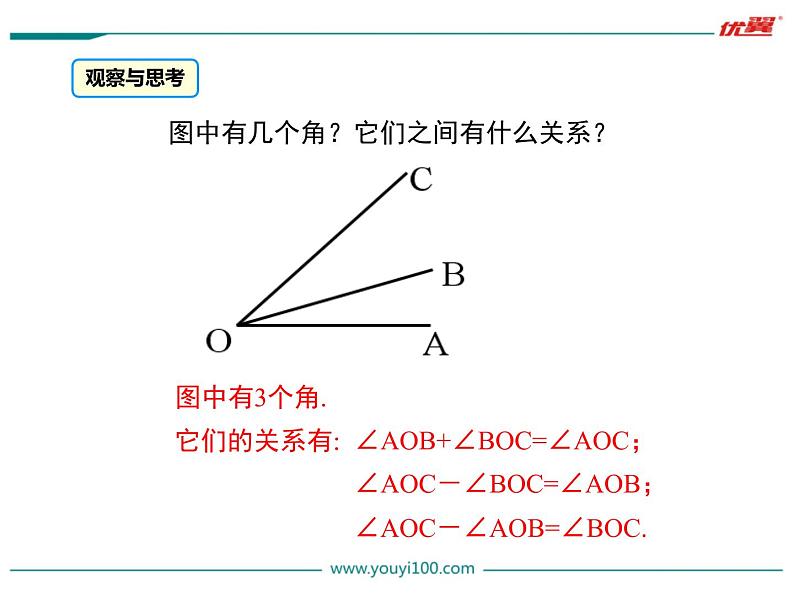 4.3.2 角的比较与运算课件PPT第6页