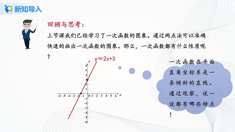 华师大版八年级下册 17.3.3 一次函数的性质 课件第3页