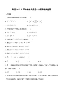 数学八年级上册14.2.1 平方差公式精品达标测试