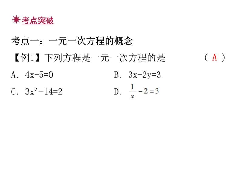 人教版数学七年级上册期末总复习三 元一次方程 课件02