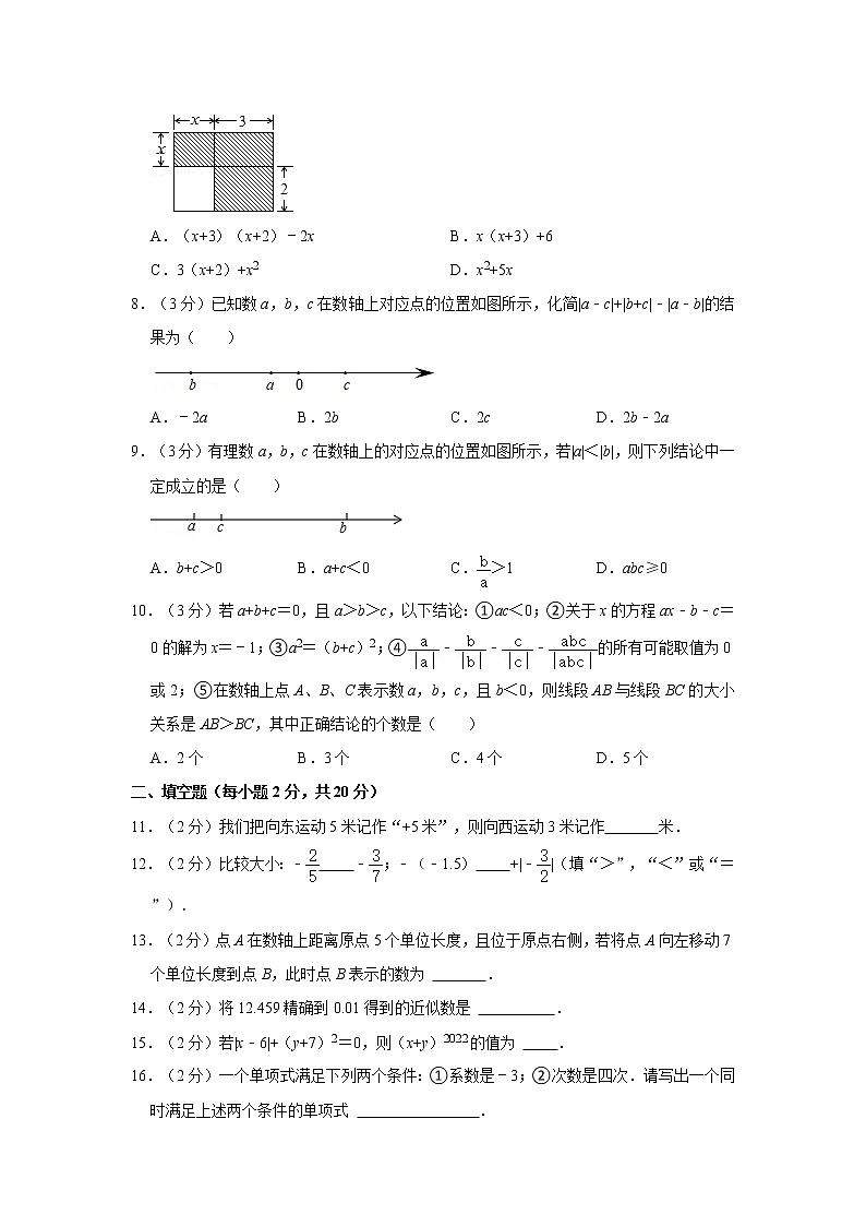 2021-2022學(xué)年北京市房山區(qū)七年級（上）期中數(shù)學(xué)試卷   解析版第2頁