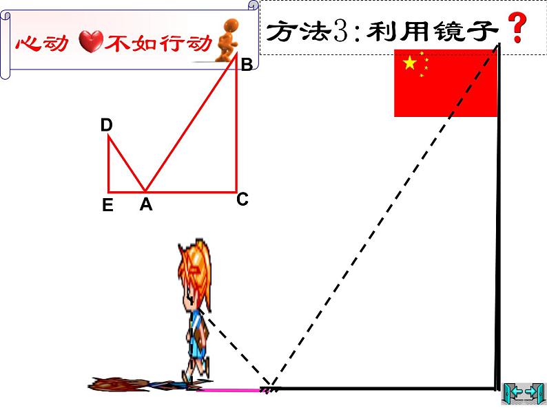 2021-2022学年度北师版九年级数学上册课件 4.6利用相似三角形测高207