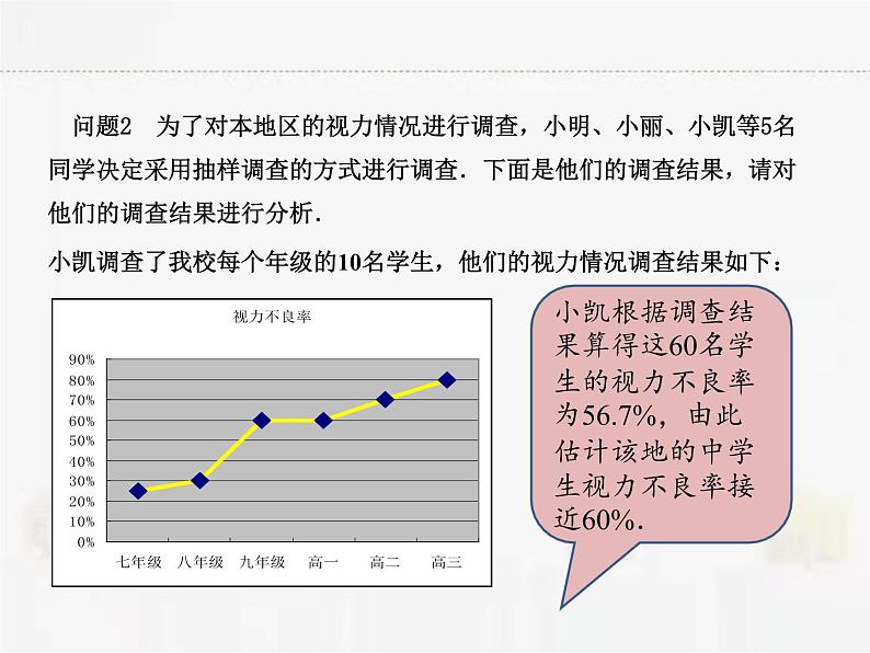 苏科版数学九年级下册 8.1中学生的视力情况调查第1课时第5页