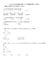 八年级（上）月考数学试卷（十月份）