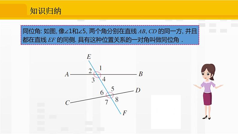 人教版版数学七年级下册5.1.3 同位角、内错角、同旁内角【课件+练习】05