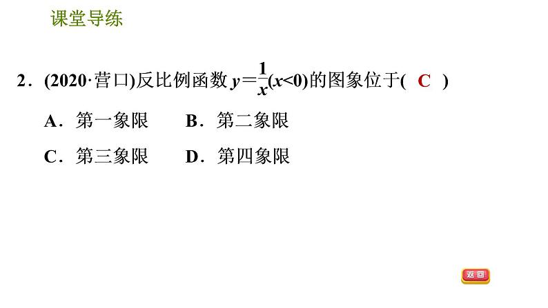 2021—2022学年人教版九年级下册数学课件 26.1.2 反比例函数的图象和性质第5页