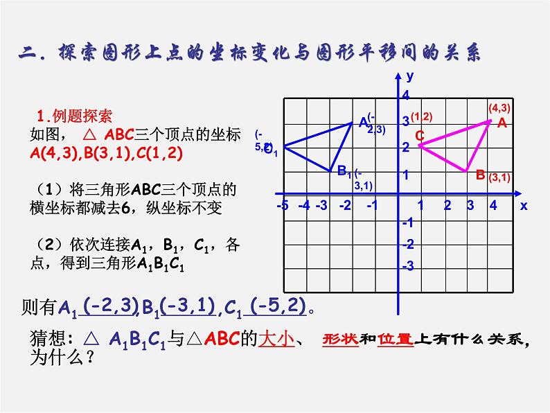 第6套人教初中数学七下 7.2.2 用坐标表示平移课件2第7页