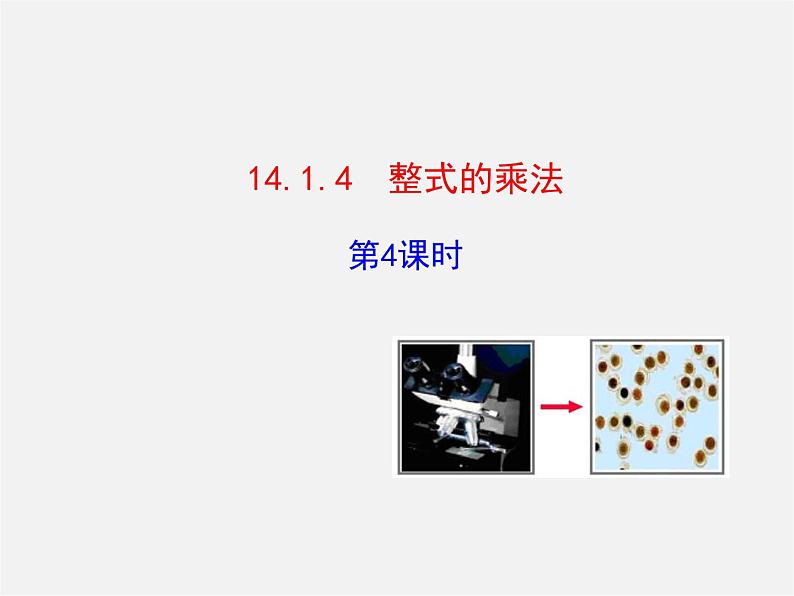 第3套人教初中数学八上 14.1.4 整式的乘法课件4第1页