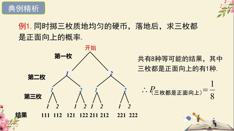 31.4用列举法求简单时间的概率第二课时（树形图）-冀教版九年级数学下册课件07