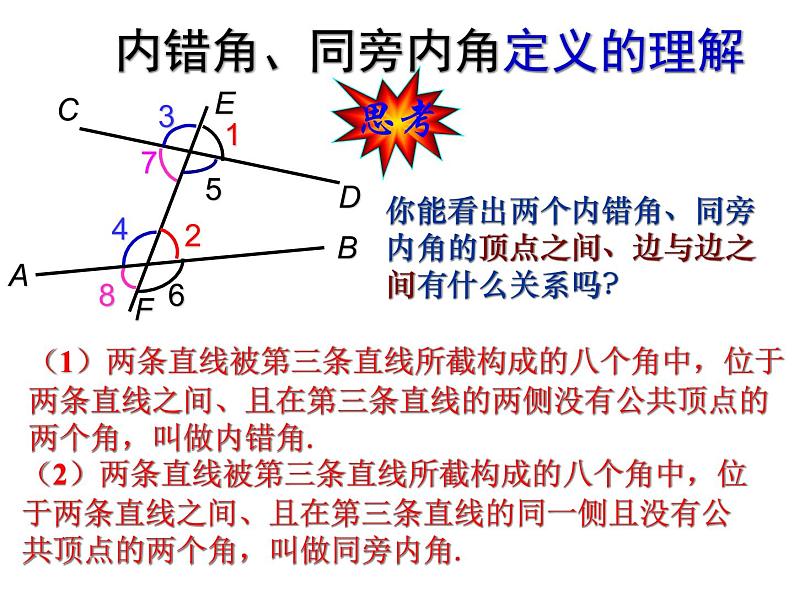 2021-2022学年度北师大版七年级数学下册课件 2.2 探索直线平行的条件(2) 2第6页