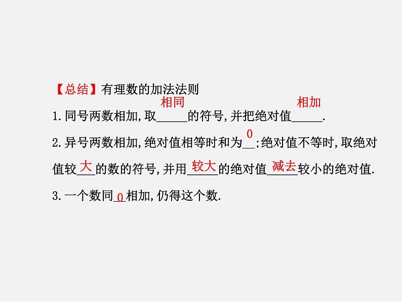 北师大初中数学七上《2.4 有理数的加法》PPT课件 (11)第6页