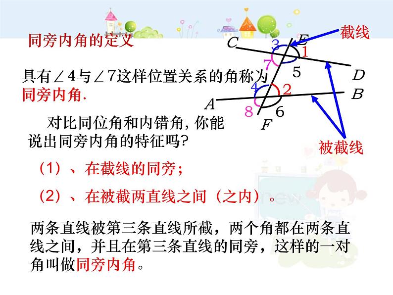 初中数学(人教版)七年级下册5.2.2 直线平行的条件(1)ppt课件06