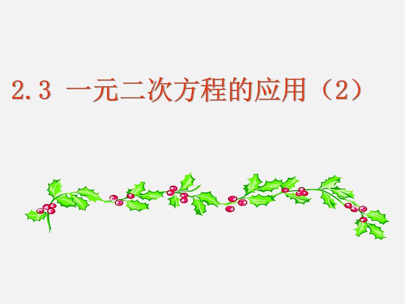 浙教初中数学八下《2.3 一元二次方程的应用》PPT课件 (11)01