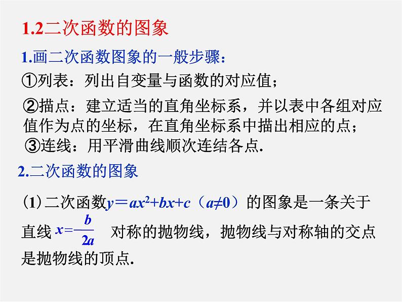 浙教初中数学九上《1.0第1章 二次函数》PPT课件第5页