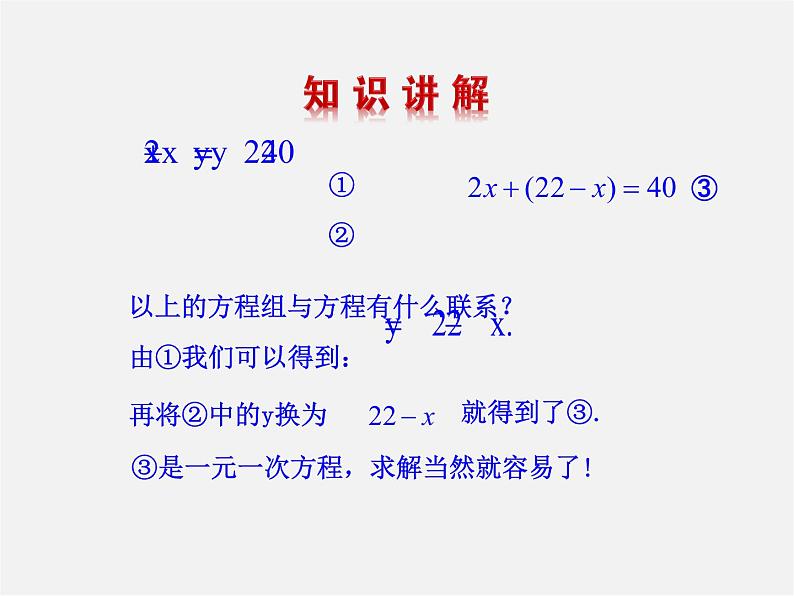 湘教初中数学七下《1.2.1 代入消元法》PPT课件 (1)03