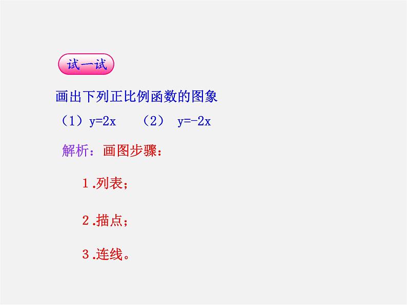湘教初中数学八下《4.3一次函数的图象》PPT课件 (1)第2页