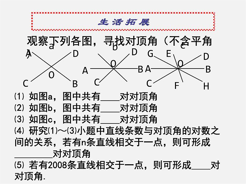 沪科初中数学七下《10.1相交线》PPT课件 (2)08