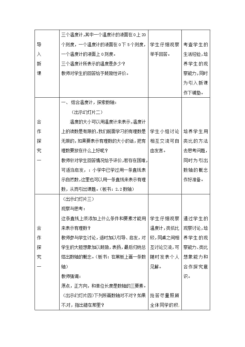 冀教初中数学七上《1.2数轴》word教案 (1)02