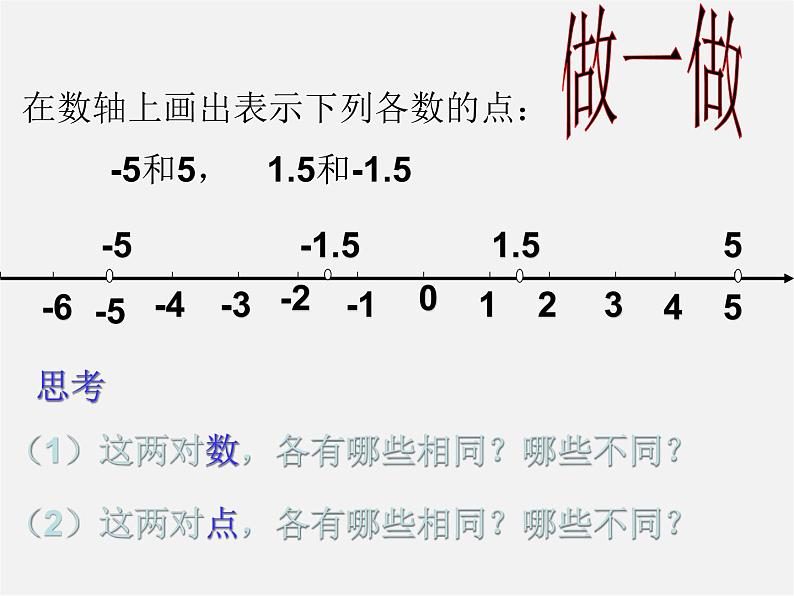华东师大初中数学七上《2.3相反数》PPT课件 第2页