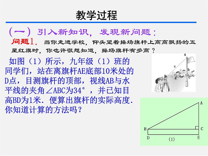 北京课改初中数学九上《21.1锐角三角函数》PPT课件 第2页