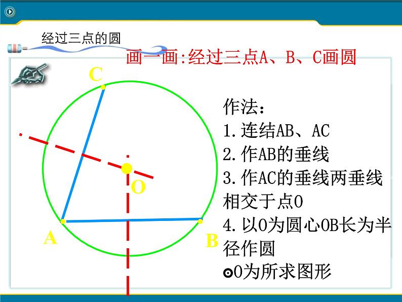 北京课改初中数学九上《22.2过三点的圆 课件(二) 北京课改版第5页