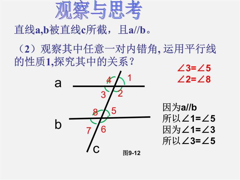 青岛初中数学七下《9.3平行线的性质》PPT课件 (1)06