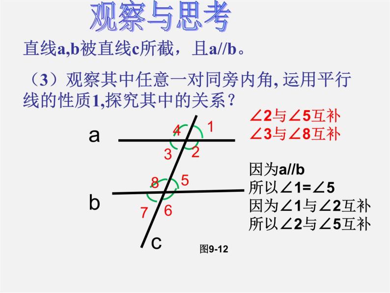 青岛初中数学七下《9.3平行线的性质》PPT课件 (1)08