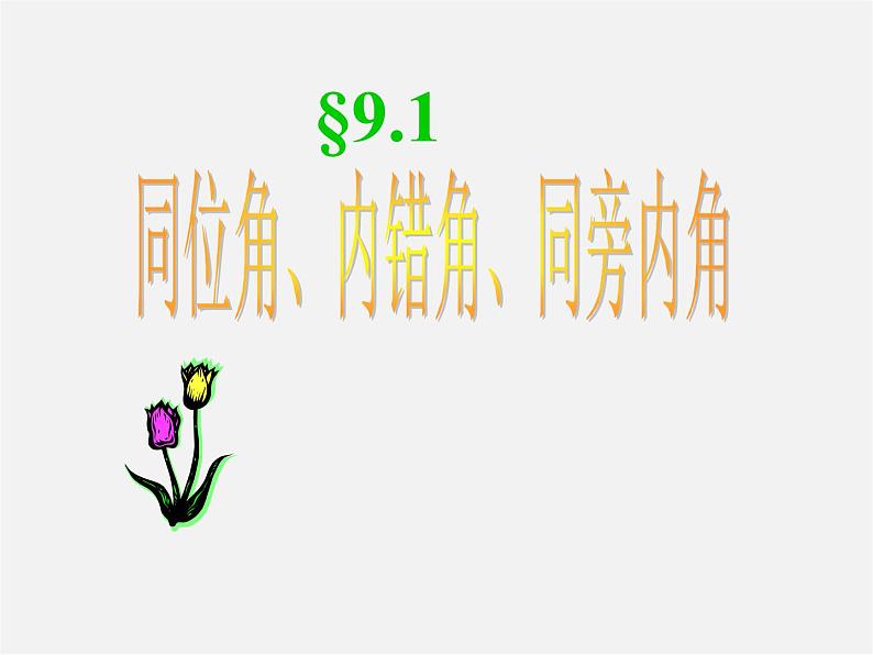 青岛初中数学七下《9.1同位角、内错角、同旁内角》PPT课件 (3)01