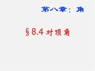 青岛初中数学七下《8.4对顶角》PPT课件 (4)