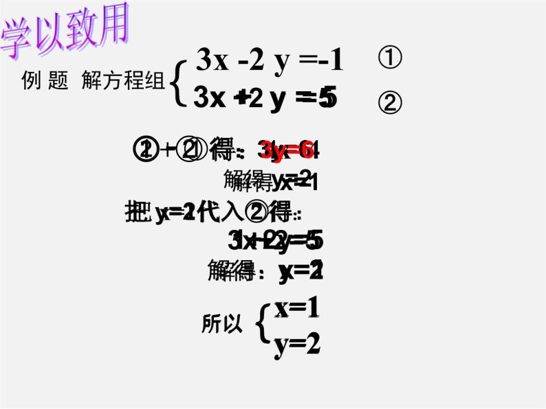 青岛初中数学七下《10.2二元一次方程组的解法》PPT课件 (4)08