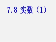 青岛初中数学八下《7.8实数》PPT课件 (3)