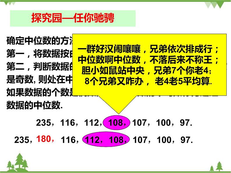 人教版数学八年级下册 20.1.2 中位数和众数(第1课时) 课件05