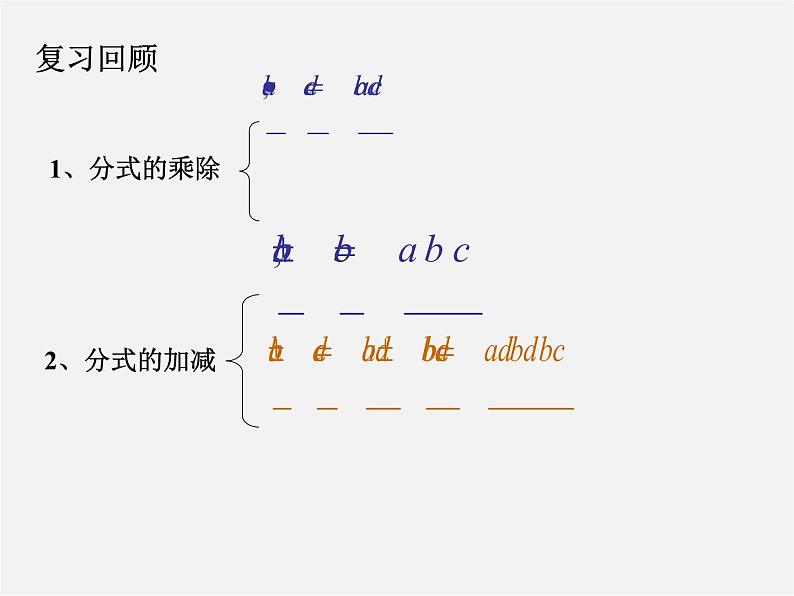 第4套人教初中数学八上 第45课时 分式的运算课件第2页