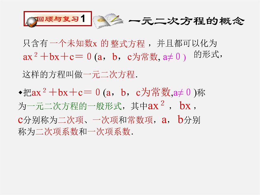 北師大初中數(shù)學(xué)九上《2.0第二章 一元二次方程》PPT課件 (2)第2頁