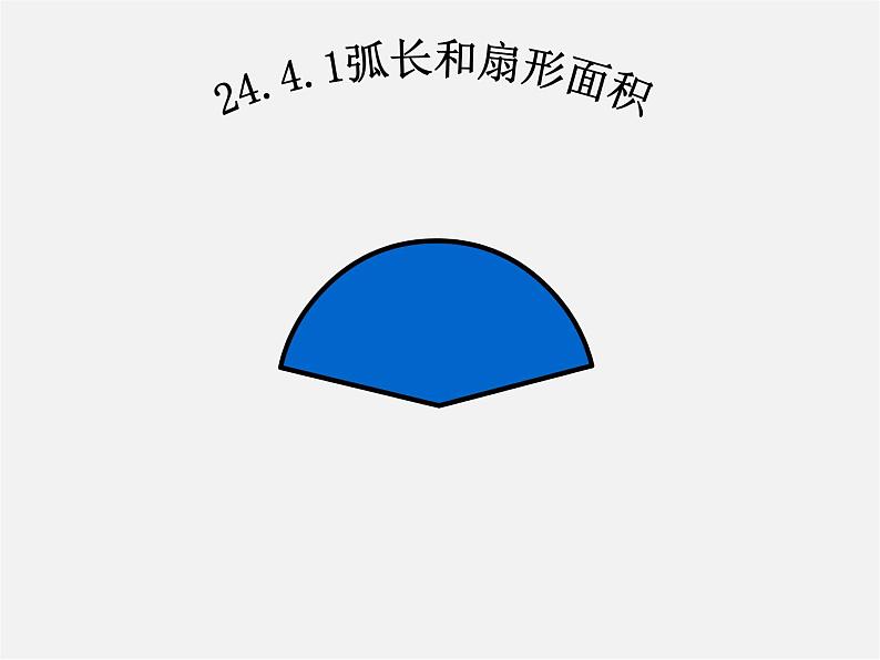 第11套人教初中数学九上 24.4 弧长和扇形面积课件第1页