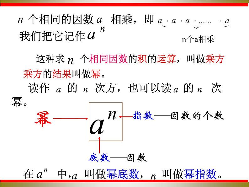 沪科版数学七年级上册 1.6 有理数的乘方(1) 课件第3页