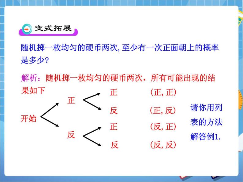 6.1.1《用树状图或表格求概率（1）》 课件PPT06