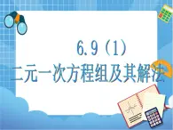 6.9二元一次方程组及其解法(1) 课件PPT