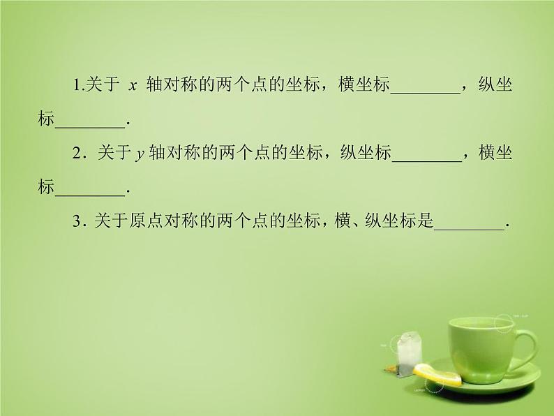 北师大初中数学八上《3.3轴对称与坐标变化》PPT课件 (1)04