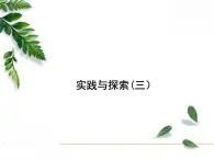 华师大版数学七年级下册第七章《实践与探索》课件