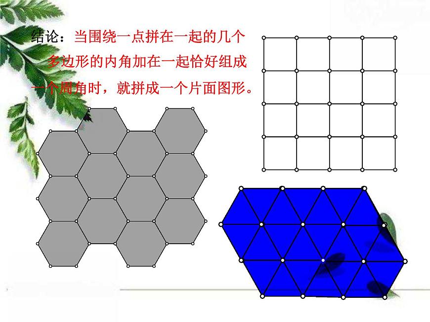 華師大版數(shù)學(xué)七年級(jí)下冊(cè)第九章 《用正多邊形鋪設(shè)地面》課件第3頁(yè)