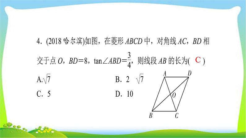 中考数学突破复习第五章四边形矩形、菱形完美课件PPT第5页