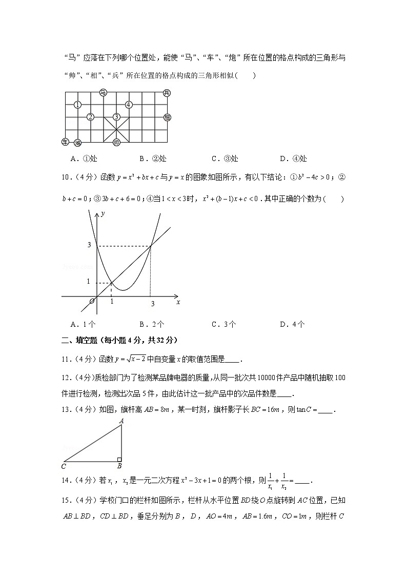 2019-2020学年湖南省株洲市芦淞区九年级(上)期末数学试卷第2页