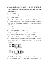 2020-2021学年福建省泉州市惠安县七年级（上）期末数学试卷
