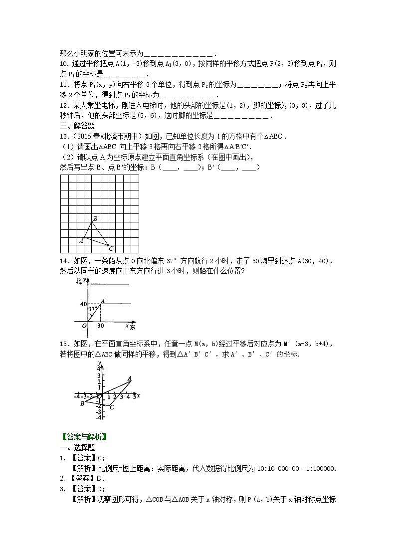 七年级下册第七章第二节坐标方法的简单应用(基础)巩固练习第2页