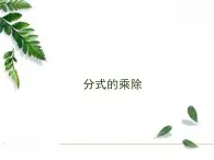 华师大版八年级下册《分式的乘除》教学课件