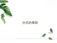 华师大版八年级下册《分式的乘除》同步课件