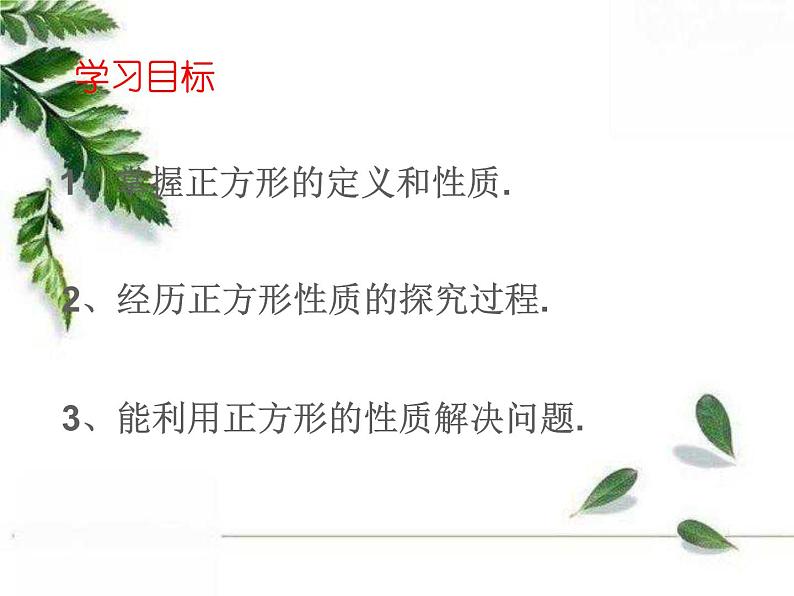 华师大版八年级下册 19.3 正方形 同步课件第2页